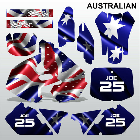 Suzuki RM 125-250 1999 2000 AUSTRALIAN motocross decals set MX graphics kit