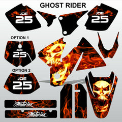 KTM EXC 1998-2000 GHOST RIDER motocross decals set MX graphics stripe kit