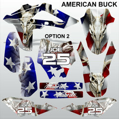 HUSQVARNA CR WR 125 2009-2013 AMERICAN BUCK motocross decals set MX graphics kit