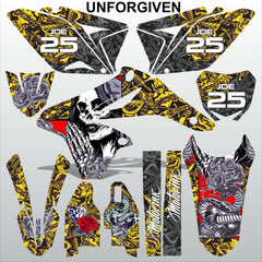 SUZUKI RMZ 250 2010-2018 UNFORGIVEN motocross racing decals set MX graphics kit