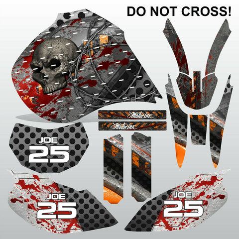 Yamaha TTR600 1997-2005 DO NOT CROSS motocross racing decals set MX graphics