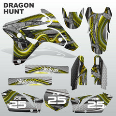 Suzuki RMZ 450 2007 DRAGON HUNT motocross racing decals set MX graphics kit