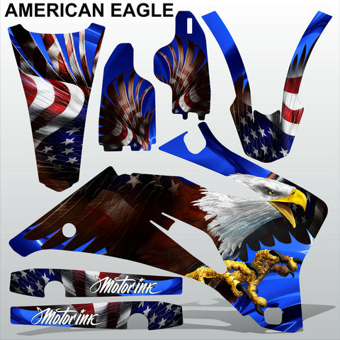 Yamaha WR 450F 2007-2013 AMERICAN EAGLE motocross racing decals set MX graphics