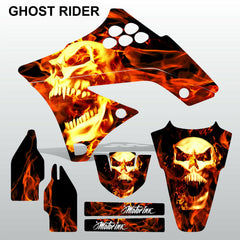 Kawasaki KXF 250 2009-2012 GHOST RIDER motocross decals set MX graphics kit