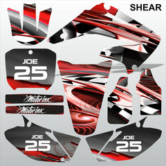 Honda CR125 CR250 2002-2007 SHEAR motocross racing decals set MX graphics kit
