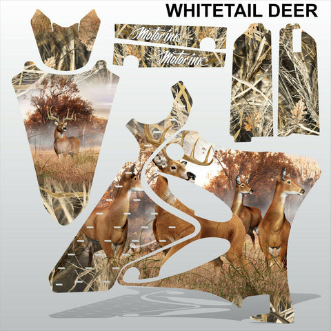 Yamaha YZ 125 250 2002-2005 WHITETAIL DEER motocross decals set MX graphics kit