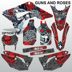 HONDA CR 250 450 2018-2021 GUNS AND ROSE motocross racing decals set MX graphics