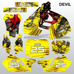 Suzuki RM 125-250 1999 2000 DEVIL PUNISHER motocross decals set MX graphics kit