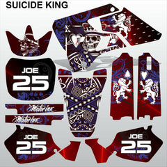 Yamaha YZ 125 250 1996-2001 SUICIDE KING motocross decals set MX graphics kit