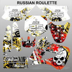 Kawasaki KX 85-100 2001-2012 RUSSIAN ROULETTE motocross decals set MX graphics