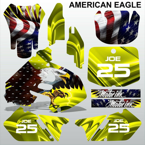 Suzuki RM 125-250 1999 2000 AMERICAN EAGLE motocross racing decals MX graphics