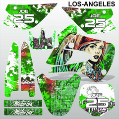 Kawasaki KX 85-100 2001-2012 LOS-ANGELES motocross decals set MX graphics kit