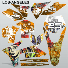 KTM SX 2011 2012 LOS-ANGELES motocross racing decals set MX graphics stripes kit