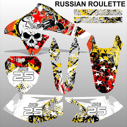 SUZUKI DRZ 125 2008-2019 RUSSIAN ROULETTE motocross racing decals MX graphics
