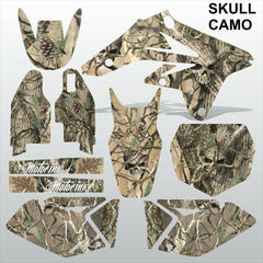 SUZUKI RMZ 250 2007-2009 SKULL CAMO motocross racing decals set MX graphics kit