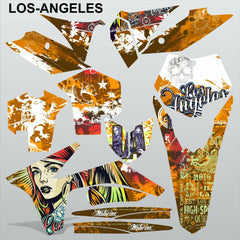KTM SXF  2011-2012 LOS-ANGELES motocross racing decals MX graphics stripes kit