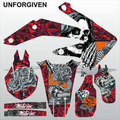 Honda CRF 450X 2005-2016 UNFORGIVEN motocross racing decals set MX graphics kit