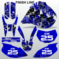 Yamaha TTR600 1997-2005 FINISH LINE motocross racing decals set MX graphics kit