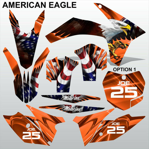 KTM EXC 2012-2013 XC 2011 AMERICAN EAGLE motocross decals racing set MX graphics