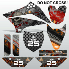 Kawasaki KLX 110 2010-2017 DO NOT CROSS! motocross decals stripe MX graphics