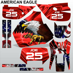 Honda XR650R 1992-1999 AMERICAN EAGLE racing motocross decals set MX graphics