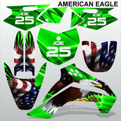 Kawasaki KLX 140 2008-2017 AMERICAN EAGLE motocross decals set MX graphics kit