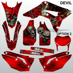 HONDA CR 250 450 2018-2021 DEVIL motocross racing decals set MX graphics kit