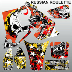 Honda CR80 1996-2002 RUSSIAN ROULLETE motocross decals set MX graphics kit