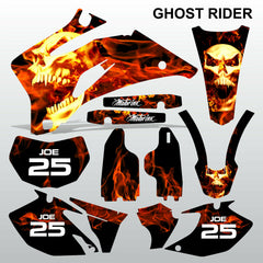 Yamaha WR 250F 2007-2013 GHOST RIDER motocross race decals set MX graphics kit