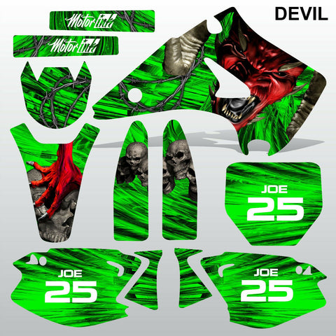 Kawasaki KX 125-250 2003-2009 DEVIL PUNISHER motocross decals set MX graphics