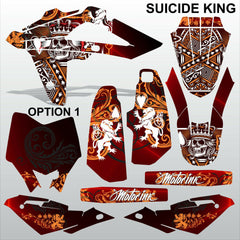 HUSQVARNA CR WR 125 2009-2013 SUICIDE KING motocross decals set MX graphics kit