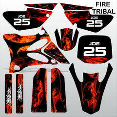 Yamaha YZ 85 2002-2014 FIRE TRIBAL motocross racing decals set MX graphics kit