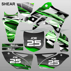 Kawasaki KXF 450 2012-2014 SHEAR motocross racing decals set MX graphics kit