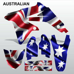 Suzuki RMZ 450 2008-2017 AUSTRALIAN flag motocross decals set MX graphics kit