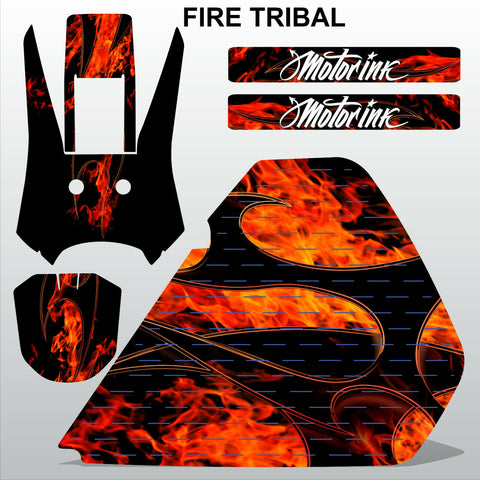 Honda XR 250 1986-1995 FIRE TRIBAL motocross racing decals set MX graphics kit