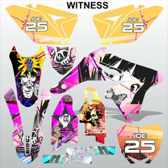 SUZUKI RMZ 250 2010-2018 WITNESS motocross racing decals set MX graphics kit