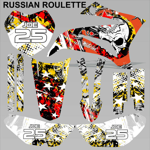 Yamaha TTR 125 2008-2019 RUSSIAN ROULETTE motocross racing decals  MX graphics
