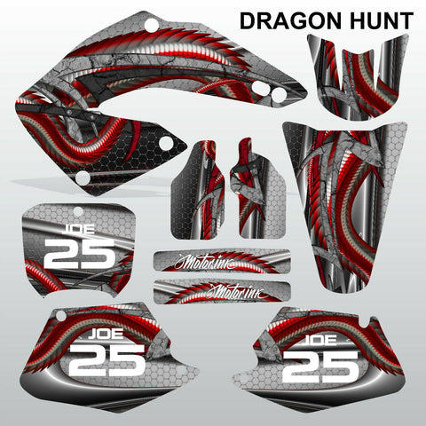 Honda CR125 CR250 00-01 DRAGON HUNT motocross decals set MX graphics kit