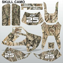 Kawasaki KLX 300 1993-1996 SKULL CAMO motocross racing decals set MX graphics