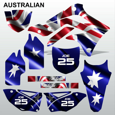 Kawasaki KXF 450 2012-2014 AUSTRALIAN motocross decals set MX graphics kit