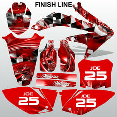 Honda CRF 450 2008 FINISH LINE racing motocross decals set MX graphics kit