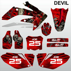 Honda CRF 250 2008-2009 DEVIL PUNISHER  SKULL motocross decals MX graphics kit