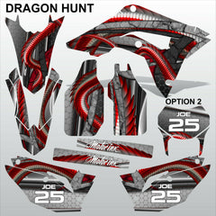 HONDA CR 250 450 2018-2021 DRAGON HUNT motocross racing decals set MX graphics