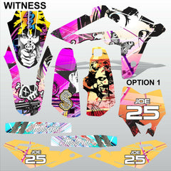 HUSQVARNA CR WR 125 2009-2013 WITNESS motocross racing decals set MX graphics