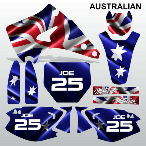 Kawasaki KX 125-250 2003-2009 AUSTRALIAN motocross decals set MX graphics kit