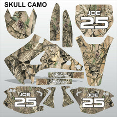 Kawasaki KX125-250 2003-2009 SKULL CAMO motocross racing decals set MX graphics