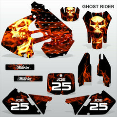 Suzuki RM 125-250 1999 2000 GHOST RIDER motocross race decals MX graphics kit