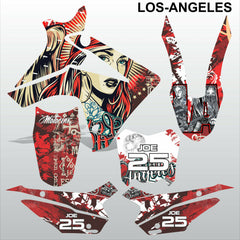 Honda CRF 110F 2013-2014 LOS-ANGELES motocross racing decals set MX graphics