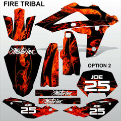 HUSQVARNA 250 450 510 2008-2010 FIRE TRIBAL motocross decals set MX graphics kit