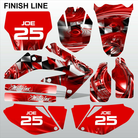 Honda CRF 250 2006-2007 FINISH LINE racing motocross decals MX graphics kit